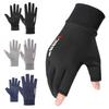 Outdoor Sports Anti-UV Breathable Five-Fingers Driving Gloves Ice Silk Gloves Riding Gloves