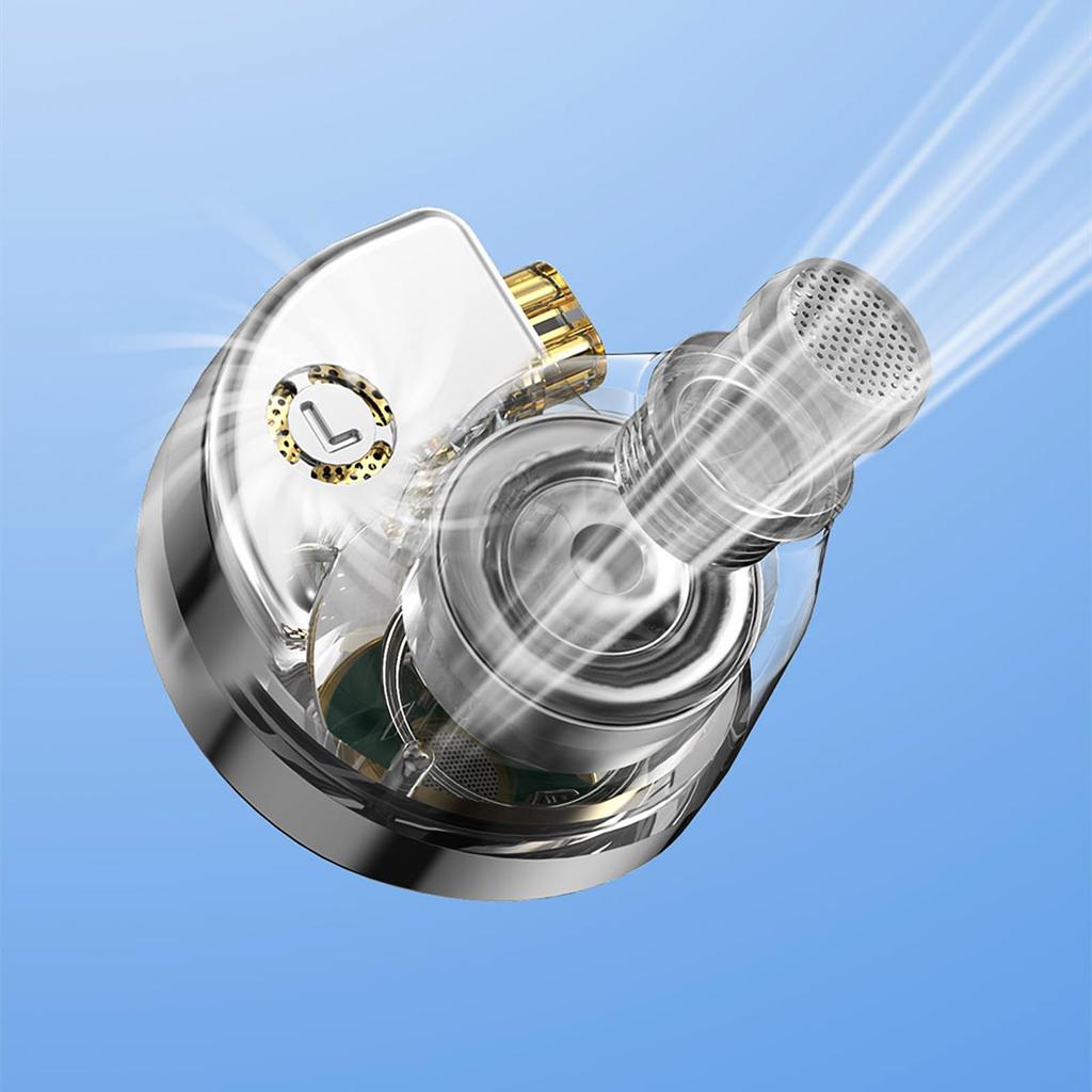 LINSOUL TRN Conch 1DD Earphones Equipped with 10mm Upgraded Dynamic Driver Equipped with Connector Deep Bass Ergonomically Designed Adopts Exclusive