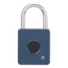 Fingerprint Padlock AntiTheft Intelligent Keyless for Cabinet Student Dormitory Warehouse(Blue )