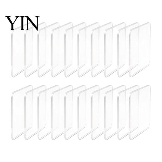 Picture Magnet Making Kit 10/20/50Pcs DIY Fridge Kit, Clear Acrylic Magnetic Photo Frame with Adhesive Backing, Custom Set for Crafts Frames