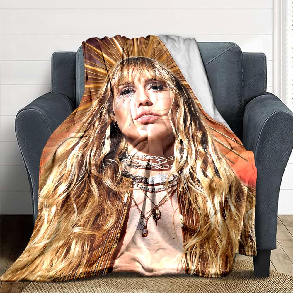 Golden Halo Fashion Blanket Soft Throw Blanket For Home Bedroom Bed Sofa Travel Office Solid Christmas Blanket