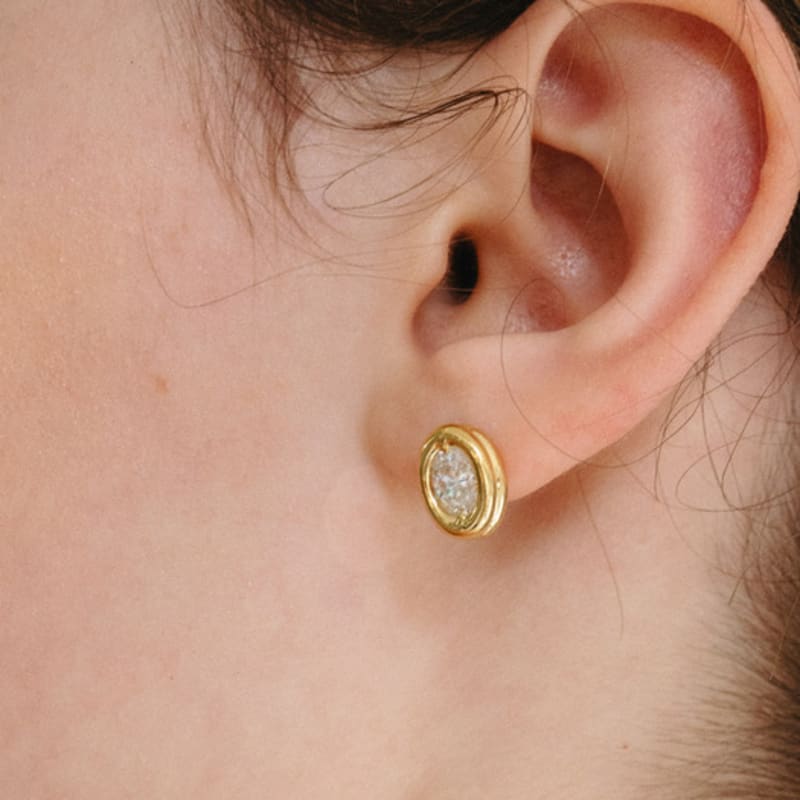 Серьги-гвоздики CUD Duet Oval