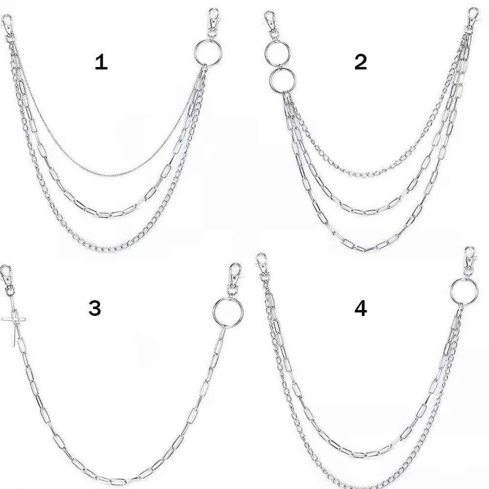 Хип-хоп панк украшения джинсы украшения брюки украшение цепочка для брюк цепочка на талию цепочка брелок