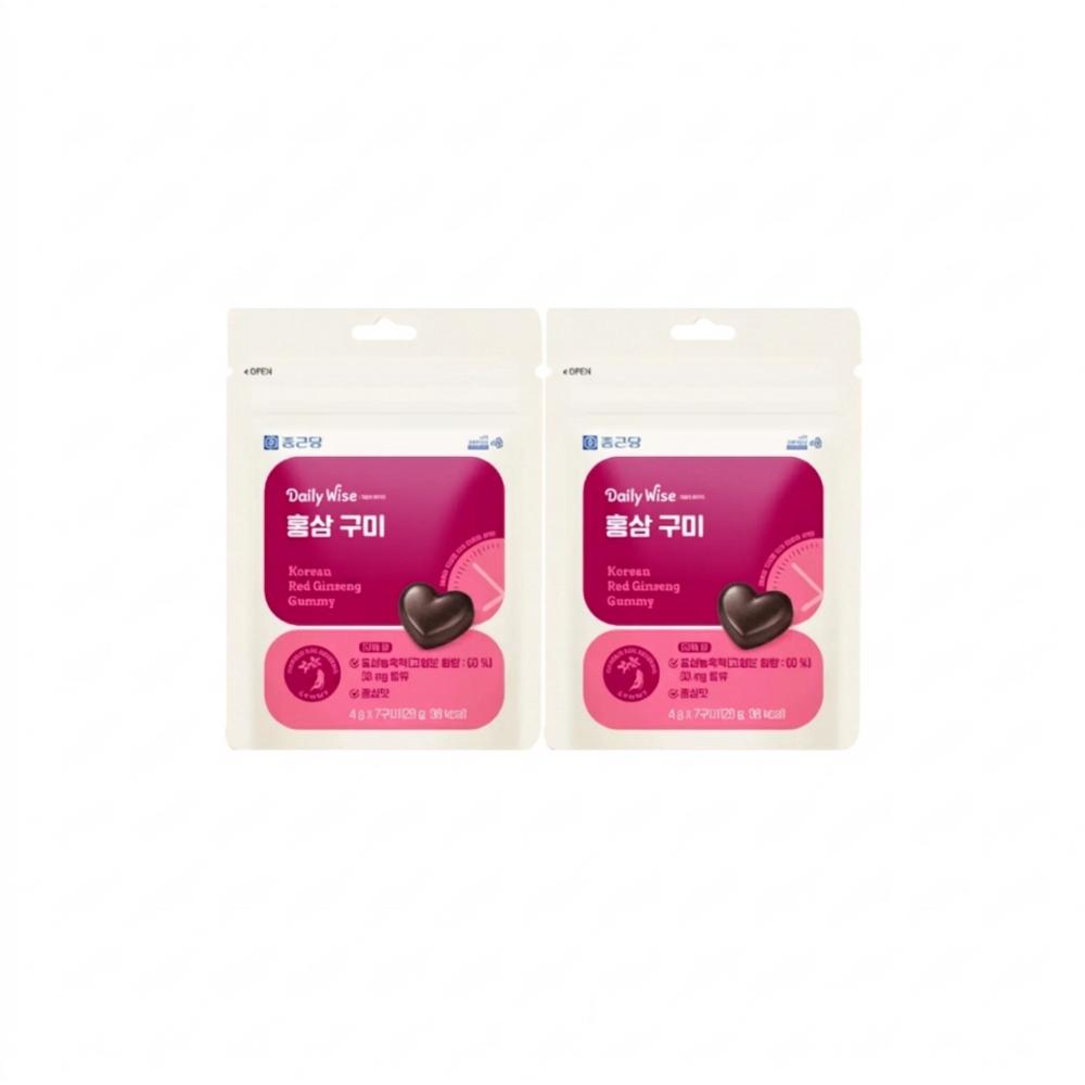 Chong Kun Dang Daily Wise Red Ginseng Gummies 7-Day Supply (2 pcs, 7 servings)
