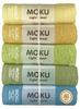 Contex MOKU Face Towels, Set of 5, Gradient Imabari Towels, 33 X 100cm, Made In Japan, Thin, Quick-Drying, Gift (Forest)