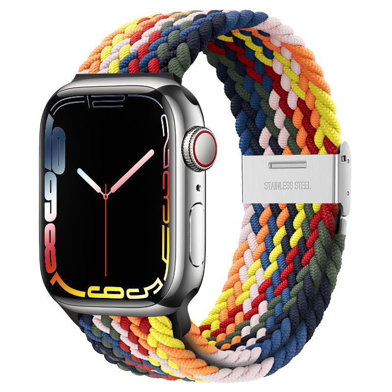 Strap For Apple watch Ultra 2 band 49mm 45mm 44mm 40mm 41mm 42mm 46mm Braided solo loop correa bracelet series 7 3 se 8 9 10 11