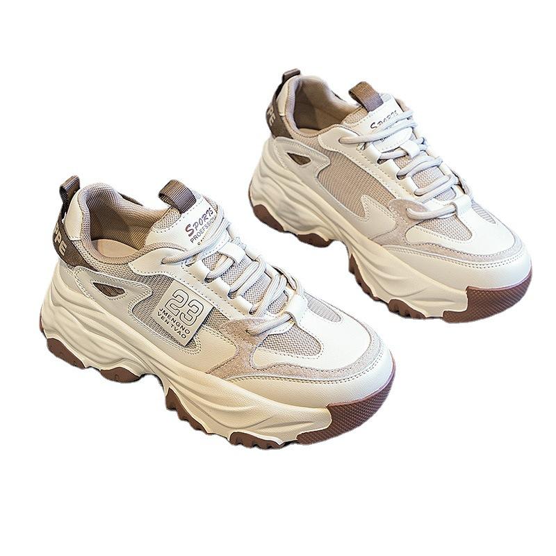 Daddy Shoes, женские весенние новые легкие универсальные повседневные сетчатые кроссовки на толстой подошве