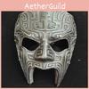 Geometric Pattern Mask Resin Halloween Face Cover For Themed Events And Cosplay