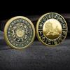 European and American commemorative coins, twelve zodiac gold coins, diamonds, coins, tarot, wishes, sun god, Christmas gift, Stocking stuffers