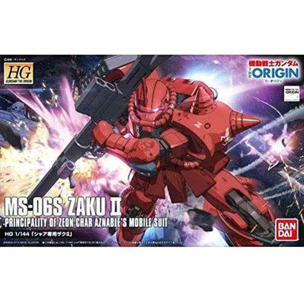 Gunpla HG Zaku II Suit Gundam THE 1/144 MS-06S Char's (Mobile ORIGIN)