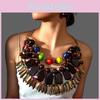 Style Unisex Bohemian Beaded Jewelry Set With Alloy Pendant And Drop Shapes For Wardrobe Summer