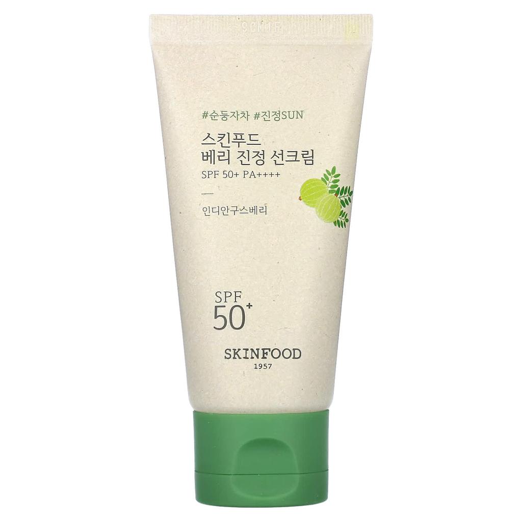 Skinfood Успокаивающий солнцезащитный крем Berry, SPF50+ PA++++, 50 мл (1,69 жидких унций)