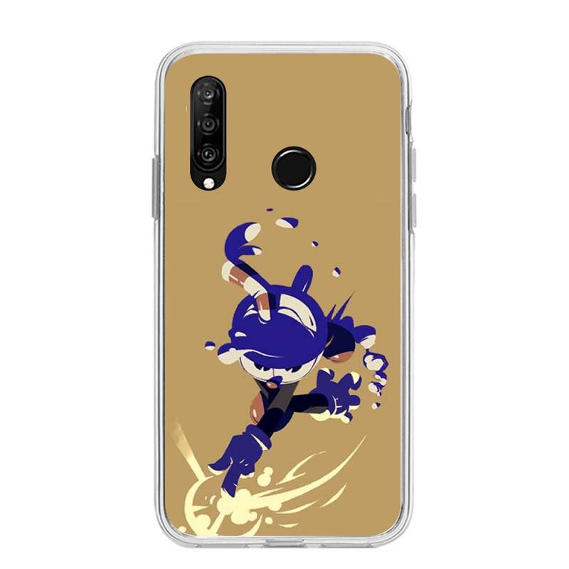 Милый игровой чехол для телефона Cuphead для Huawei P20 P40 Lite P30 Pro P Smart 2019 Nova 3e 6 Se, силиконовый прозрачный мягкий чехол