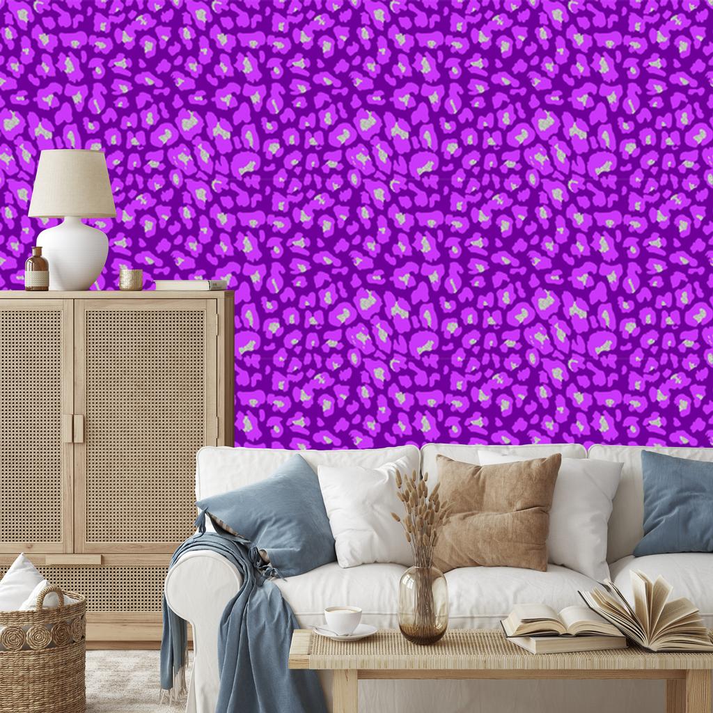 Purple animal skin wallpaper, purple background 50x1000