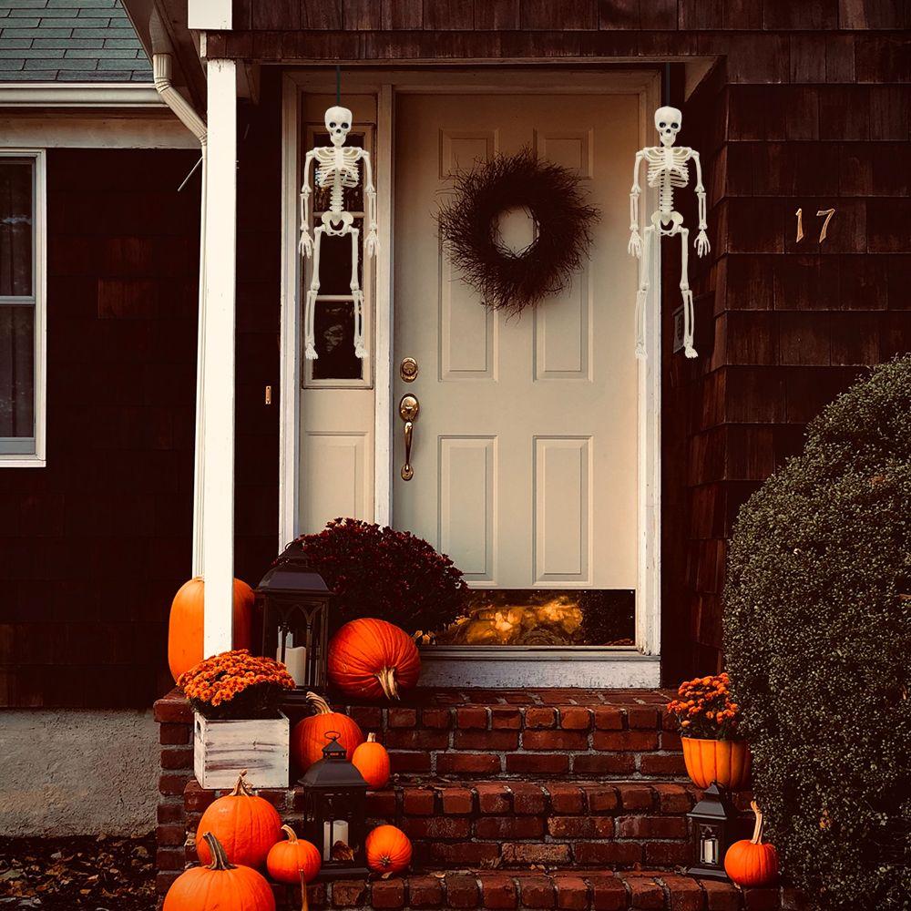 DIY Party Decoration Hanging Halloween Scary Props Human Skeleton Poseable Size