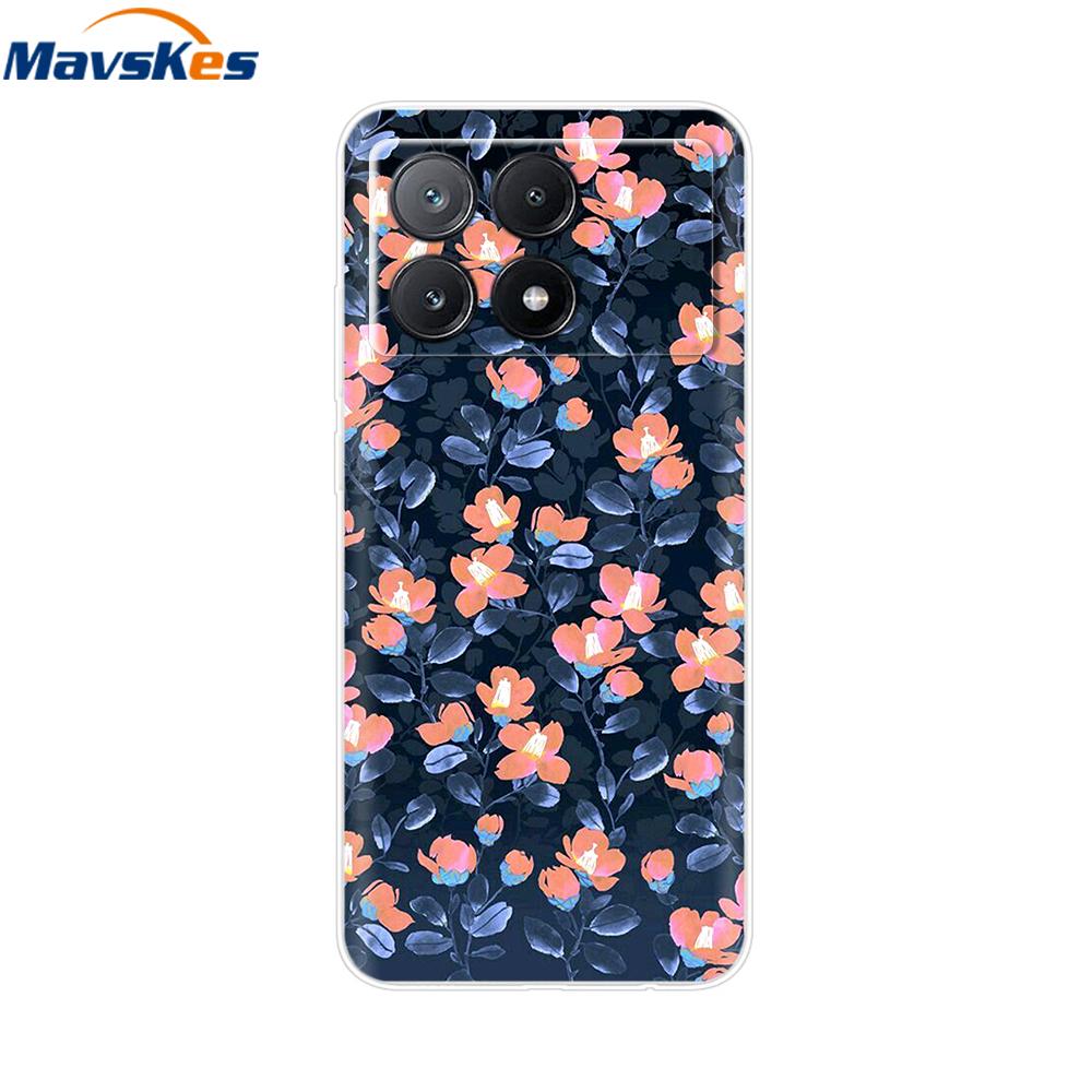 Чехол для Xiaomi Poco X6 Pro Мягкий ТПУ Силиконовый Телефон Прозрачная Крышка Для Xiaomi Poco X6 5G Чехол Бампер Pocox6 X 6 5G 2024 Funda Coque