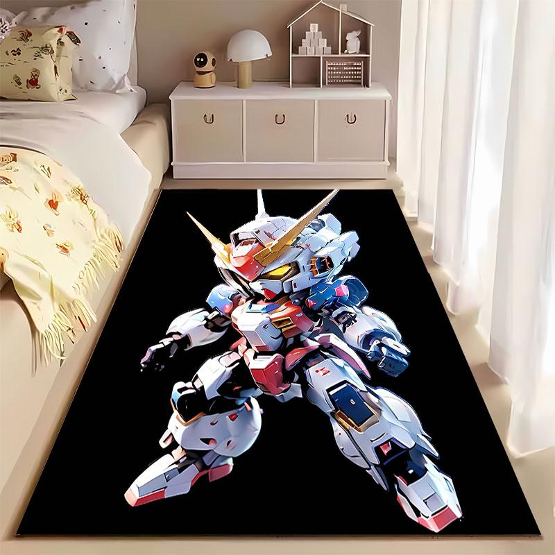 Cute Robot Warrior Design suitable as a non-slip mat for the living room or bedroom sofa