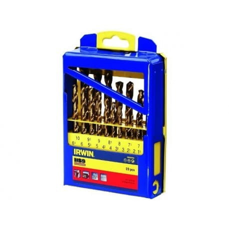 Irwin Metal Titanium Drill Set 19 Pcs 1.0 10.0Mm Every 0.5Mm
