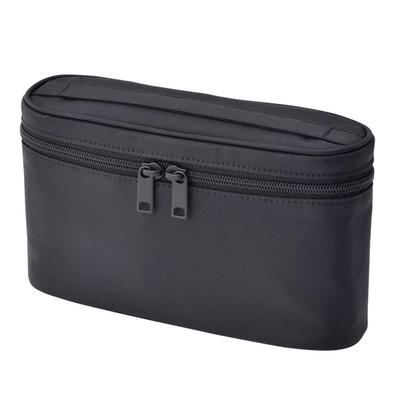 MUJI Тонкая черная нейлоновая косметичка с ручкой, прибл.. 12,5 x 20,5 x 6 см, 02869076