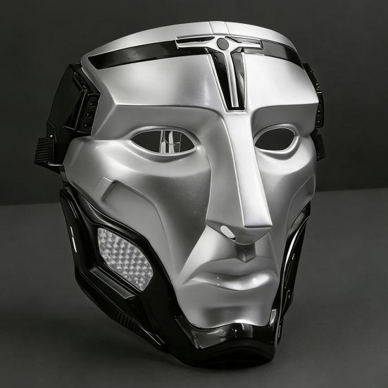 Маска Заключенного Отряда Пластиковая Маска для Косплея на Вечеринку Хэллоуина Реквизит для Ролевых Игр для Взрослых Детей Забавный Аксессуар к Костюму