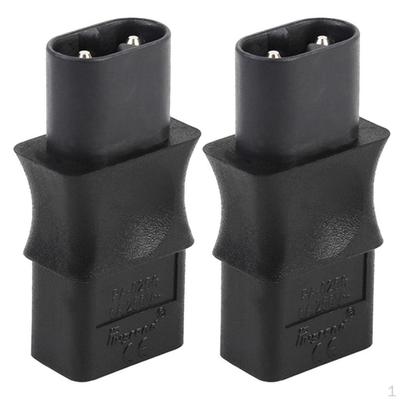 2 адаптера IEC 320 C8 штекер на C9 2-контактный гнездовой разъем, 6 А / 250 В