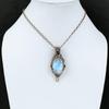 Larimar Pendant Copper Wire Wrapped Pendant Gemstone Pendant Copper Wire Jewelry Pendant For Women Handmade Larimar Jewelry Engagement Gift