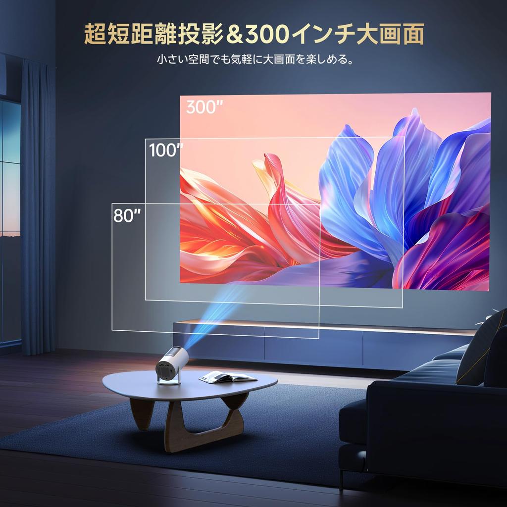 Небольшой проектор, выпущенный в ноябре. Интеллектуальное вращение. Автоматическая коррекция трапецеидальных искажений. 16000 лм. Высокая яркость. Совместимость с 4K. 1080P. 6. Мгновенное подключение.