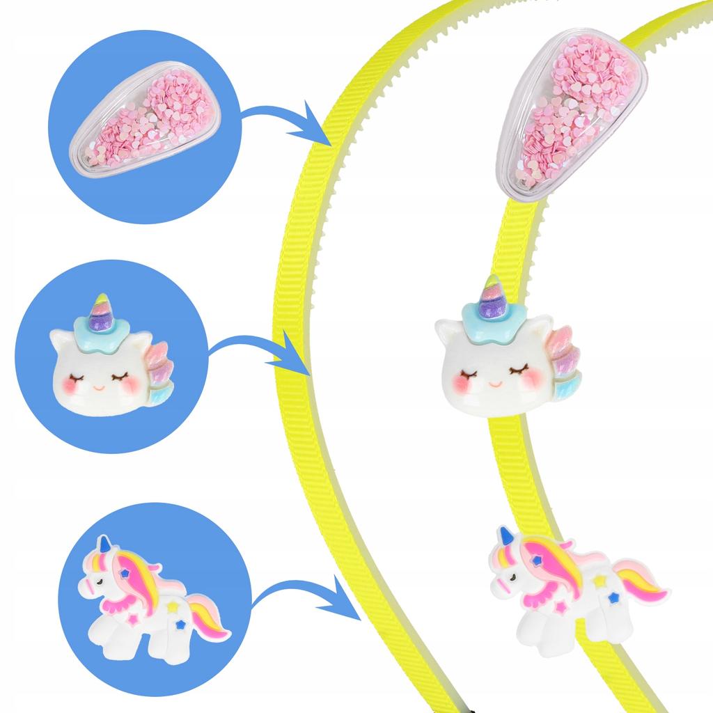 [PACZA] DIY Kit for Making Unicorn Headbands 17 pcs Z3154