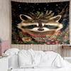 Christmas-Animals Print Tapestry, Backdrop, Easy Setup, Ideal for Bedroom, Office & Living Room, with Aesthetic Wall Hanging Decor.