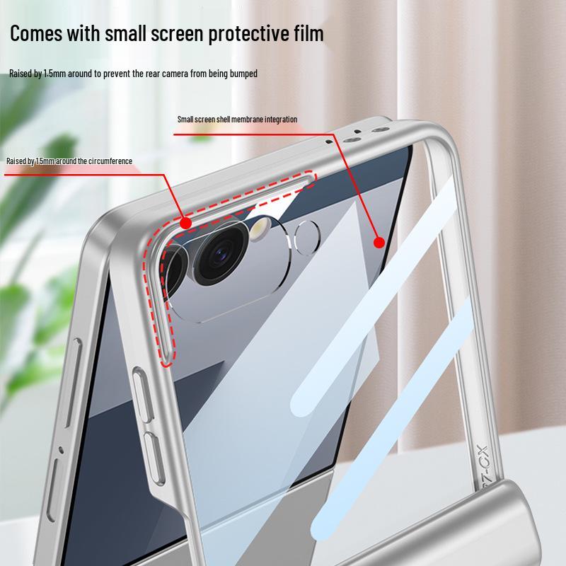 Чехол для Samsung ZFlip7: Ультратонкий складной защитный экран с магнитной адсорбцией - Полное покрытие, дизайн с жестким корпусом.