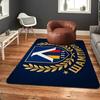 Levski Sofia Pattern Rug Floor Mat for Living Room or Bedroom Soft and Comfortable Carpet a Gift for Birthday and Holiday.