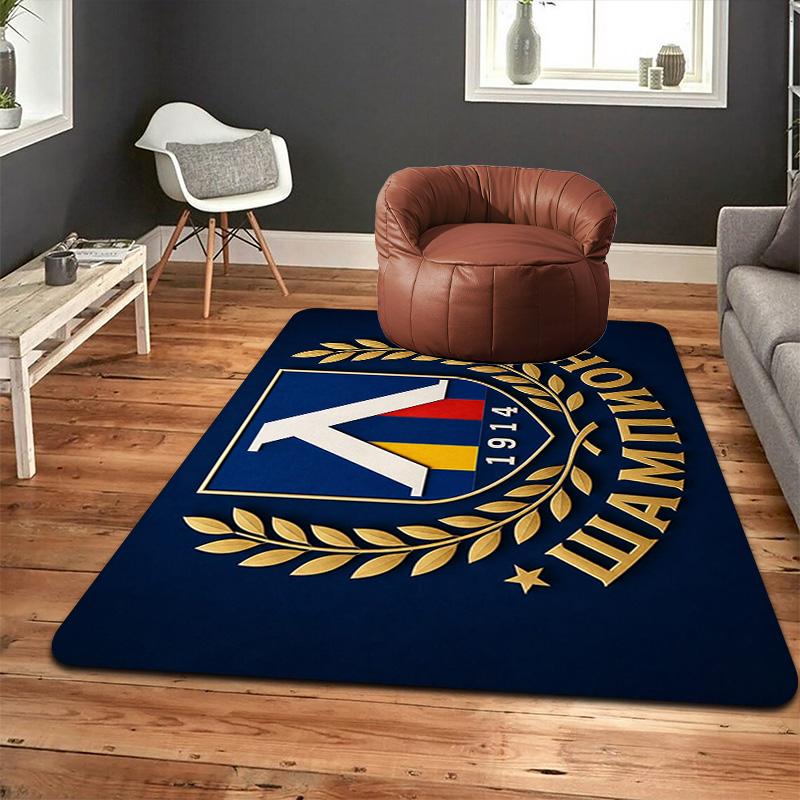 Levski Sofia Pattern Rug Floor Mat for Living Room or Bedroom Soft and Comfortable Carpet a Gift for Birthday and Holiday.