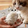 Transparent Cat Hair Craft Fridge Magnet DIY Pet Memorabilia for Distinctive Household Decor