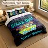 3Pcs Bedding Set Custom Name Text, 1 Sheet 2 Pillowcases Home Bed DecorScooby-Doo