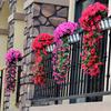 Декоративные цветы, подвесные настенные, искусственный шелк, фиолетовая орхидея, ротанговая корзина, лоза
