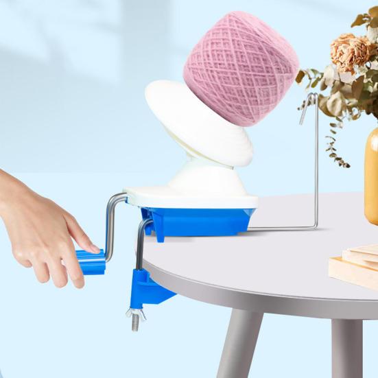 Yarn Ball Winder for Crocheting Wool Winder with Adjustable Table Clamp Hand Operated Yarn Cake Maker Gift for DIY Enthusiasts