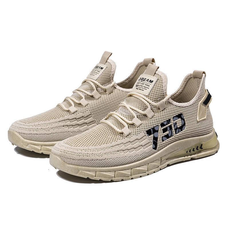 Large size shoes men's new mesh thin breathable non-slip student running shoes breathable fashion versatile sports shoes