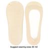 Women's Lightweight Invisible Liner Socks For Shallow Shoe Cotton Blend Mesh Fabric Nonslip Summer Footwear Accessories