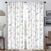 Kawaii Animal Kitchen Curtains 2 Pieces Shades Curtains for Bedroom Window Curtain Partition Living Room Curtain Blackout Camera
