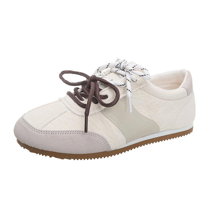 Кроссовки женские в стиле балеток с плоской подошвой в стиле ретро, немецкие, новые, 2025 года, дышащие и легкие, с двойной шнуровкой, в цвет кэжуал Forrest Gum