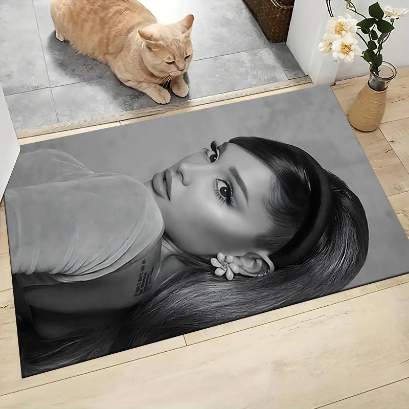 Elegant Hair Makeup Pose Carpet Rug Soft Washable Antislip Home Living Room Sofa Mats Personalized Christmas Rug