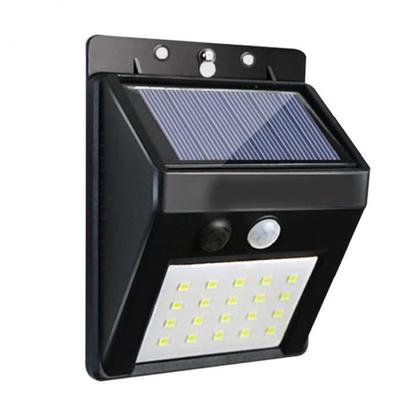 Солнечный настенный светильник - ZF09277 - LED - Датчик движения - Черный - Для улицы