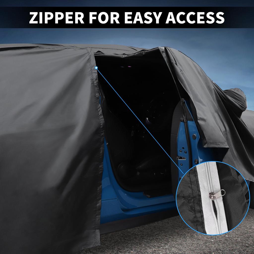 X AUTOHAUX Чехол для автомобиля для Honda Spunlace Новая водонепроницаемая ткань Флис Краска Дождливый Легкий Град Ветрозащитный Боковой Безопасность в ночное время Солнце N-WGN, 345148150см,