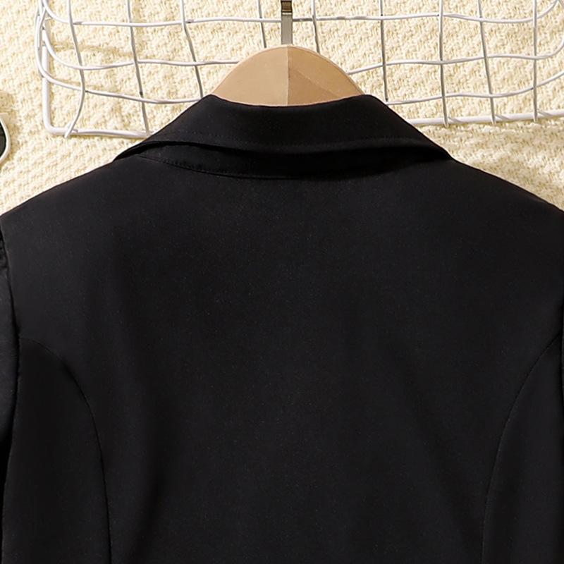 Костюм для девочки, детская футболка, летняя новая рубашка в студенческом стиле с рукавами-фонариками + плиссированная юбка на половину тела с бантом, 2 шт.