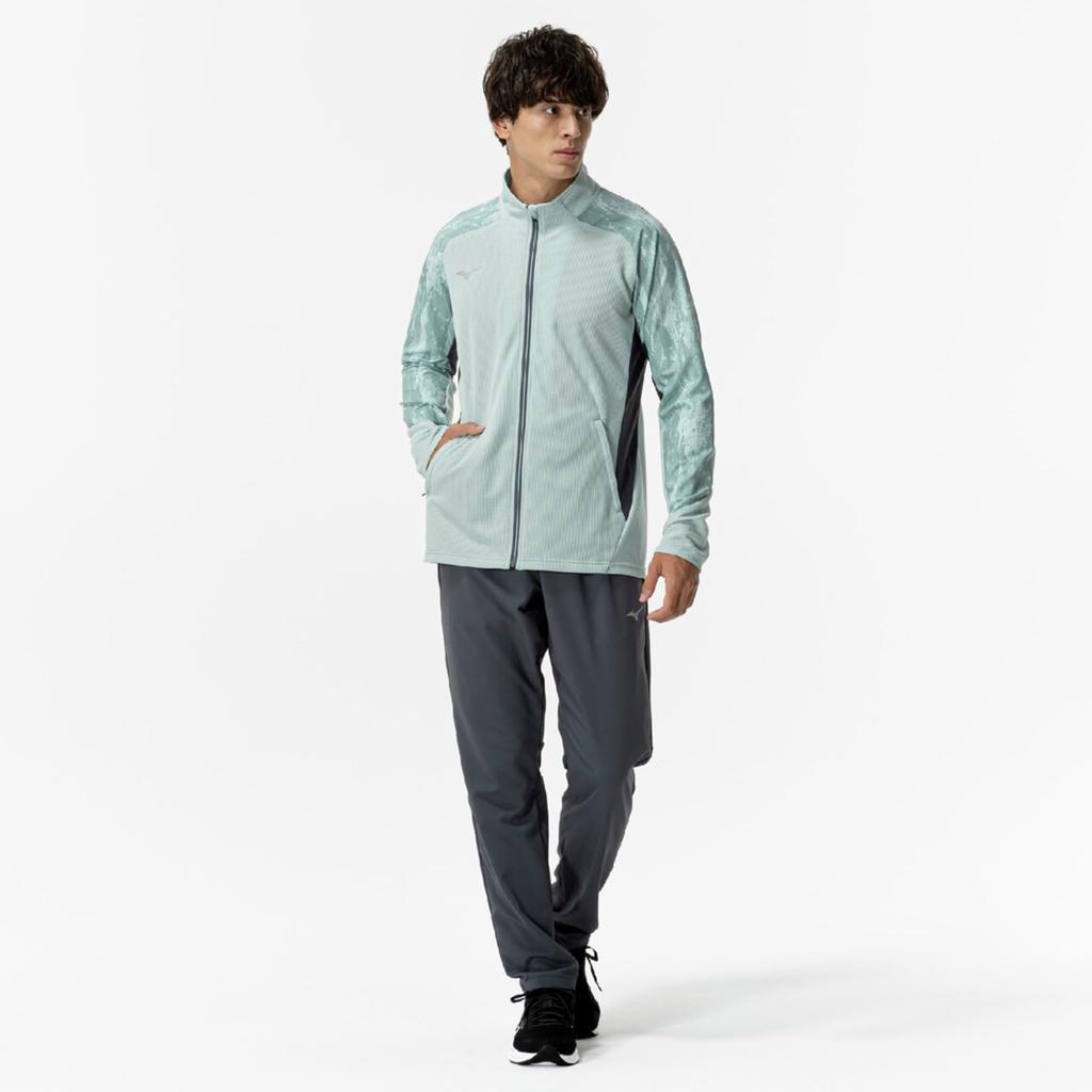 Mizuno Куртка, Джерси, Зеленый, Мужской, Тренировочный, Дышащий, Dry Aeroflow Hybrid, 32MCC031
