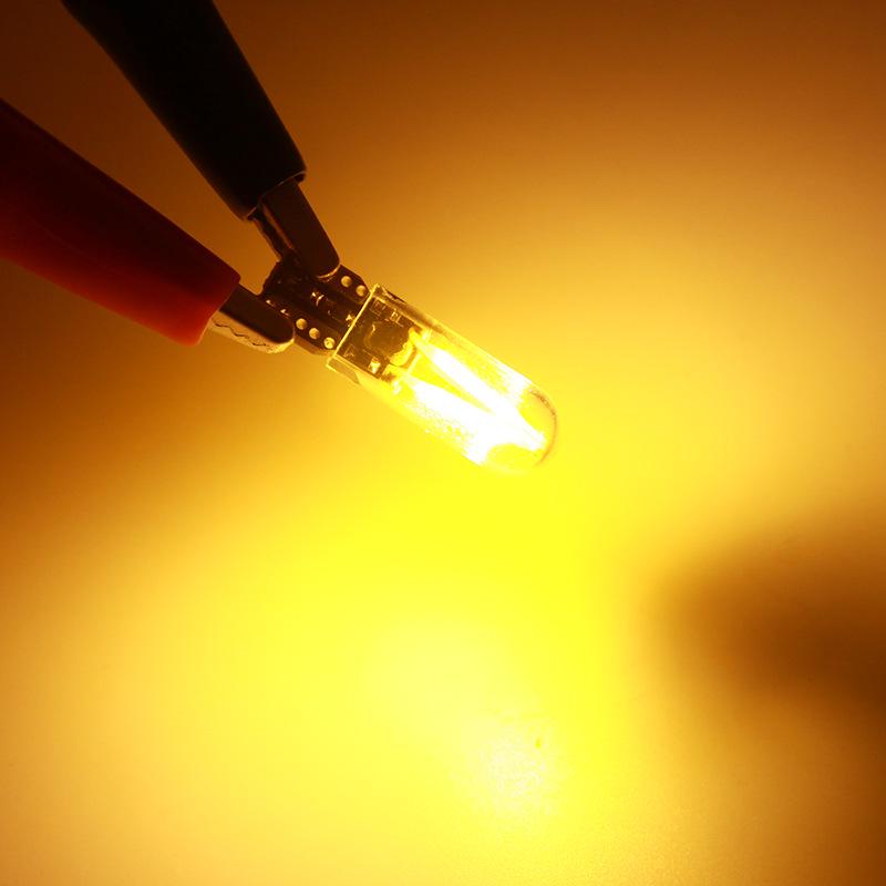 194 2825 W5W фары COB LED стеклянный корпус клиновидные автоматические парковочные лампы CANBUS автомобильный светильник для чтения салона DC