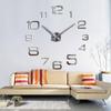 Hot Unique Acrylic Clock Creative Large 3D DIY Wall Clock Modern Wall Art Home Decorations