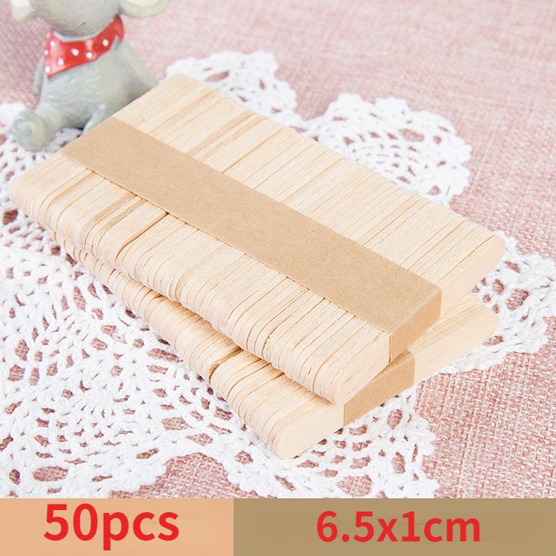 Художественные креативные 50 шт., деревянные палочки «сделай сам», ручные поделки, палочки для мороженого, красочные развивающие игрушки для детей, материал ручной работы, подарок для детей