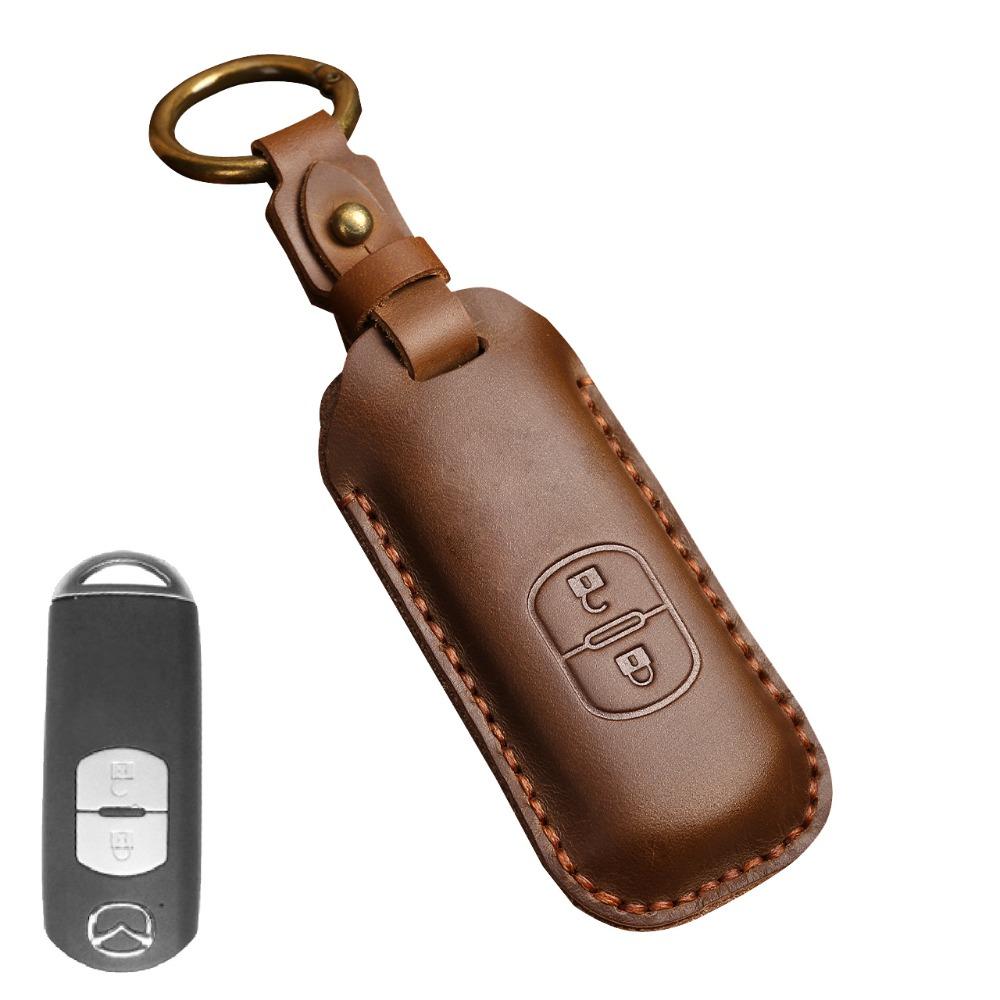 Leather Key Cover for Mazda 3 6 CX5 Atenza Car Keys Protective Case Durable Stylish