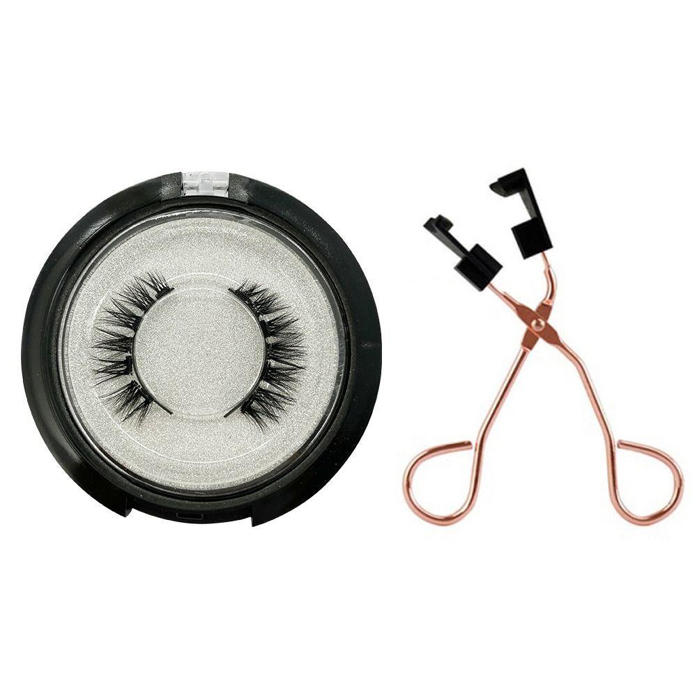 Easy to Wear With Applicator Looking Natural Fake Eyelashes Handmade Magnetic Eyelashes